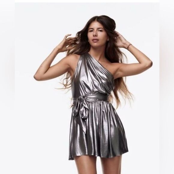 NWT Zara Limited edition asymmetrical dress into the night size M - Picture 1 of 11